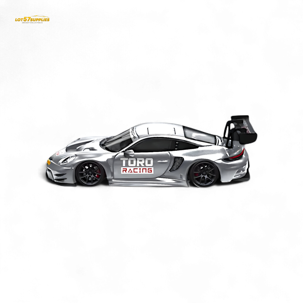 Star Race Porsche 911 GT3 Matte Silver 1:64