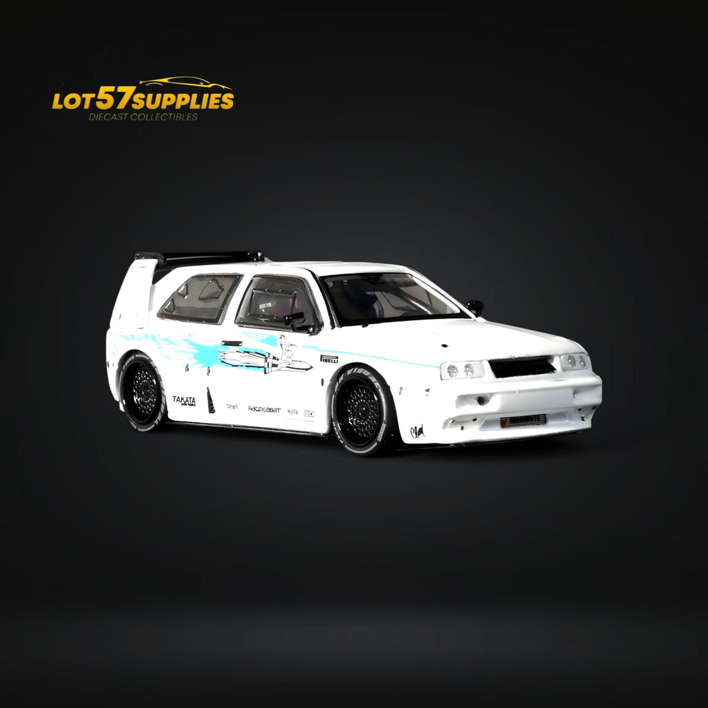 Rhino Model VW Golf Mk3 White Fast & Furious Livery 1:64