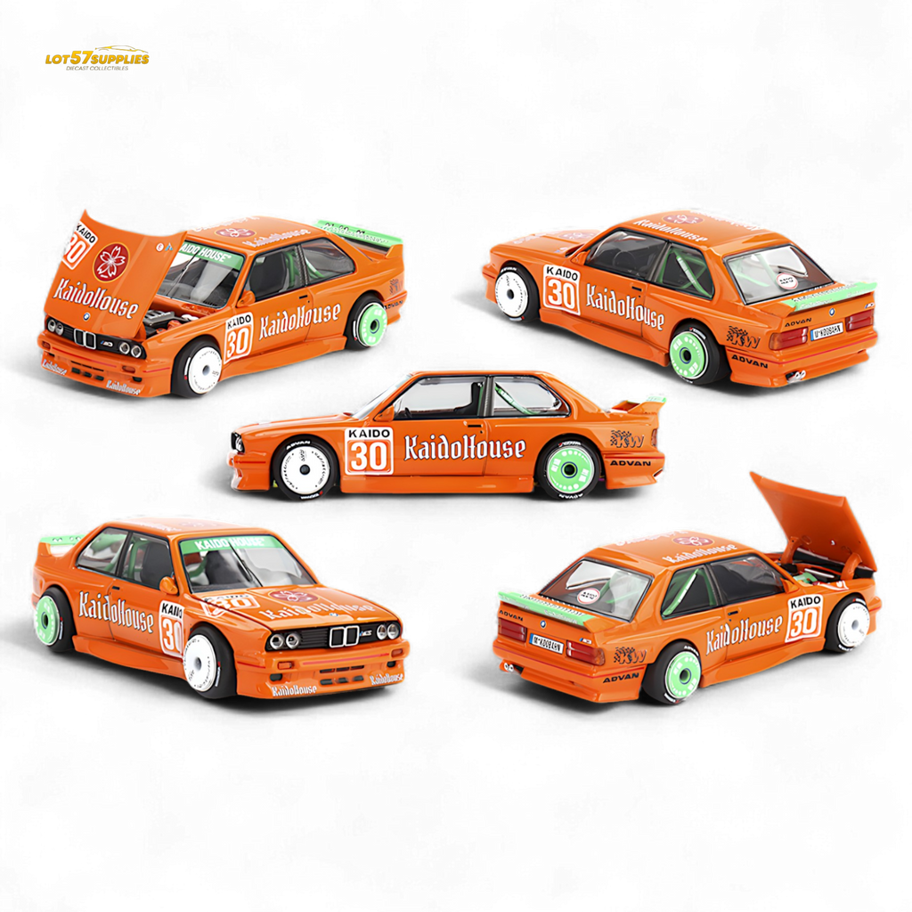Mini GT x Kaido House BMW M3 E30 Orange 1:64