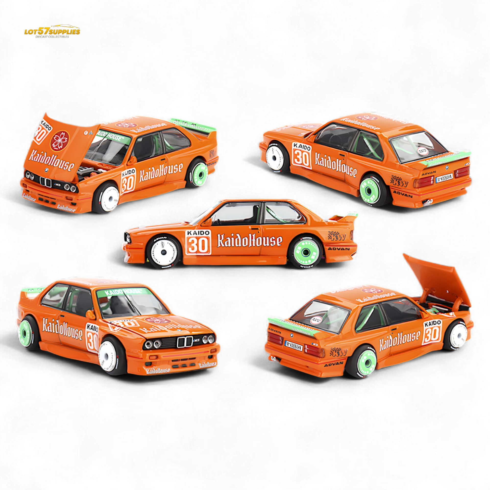 Mini GT x Kaido House BMW M3 E30 Orange 1:64