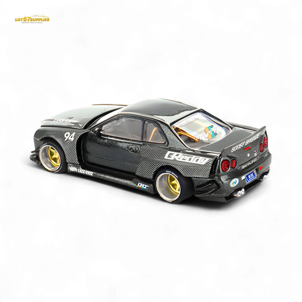 Kaido House x Mini GT Nissan Skyline GT-R R34 Kaido Works GReddy V2 1:64