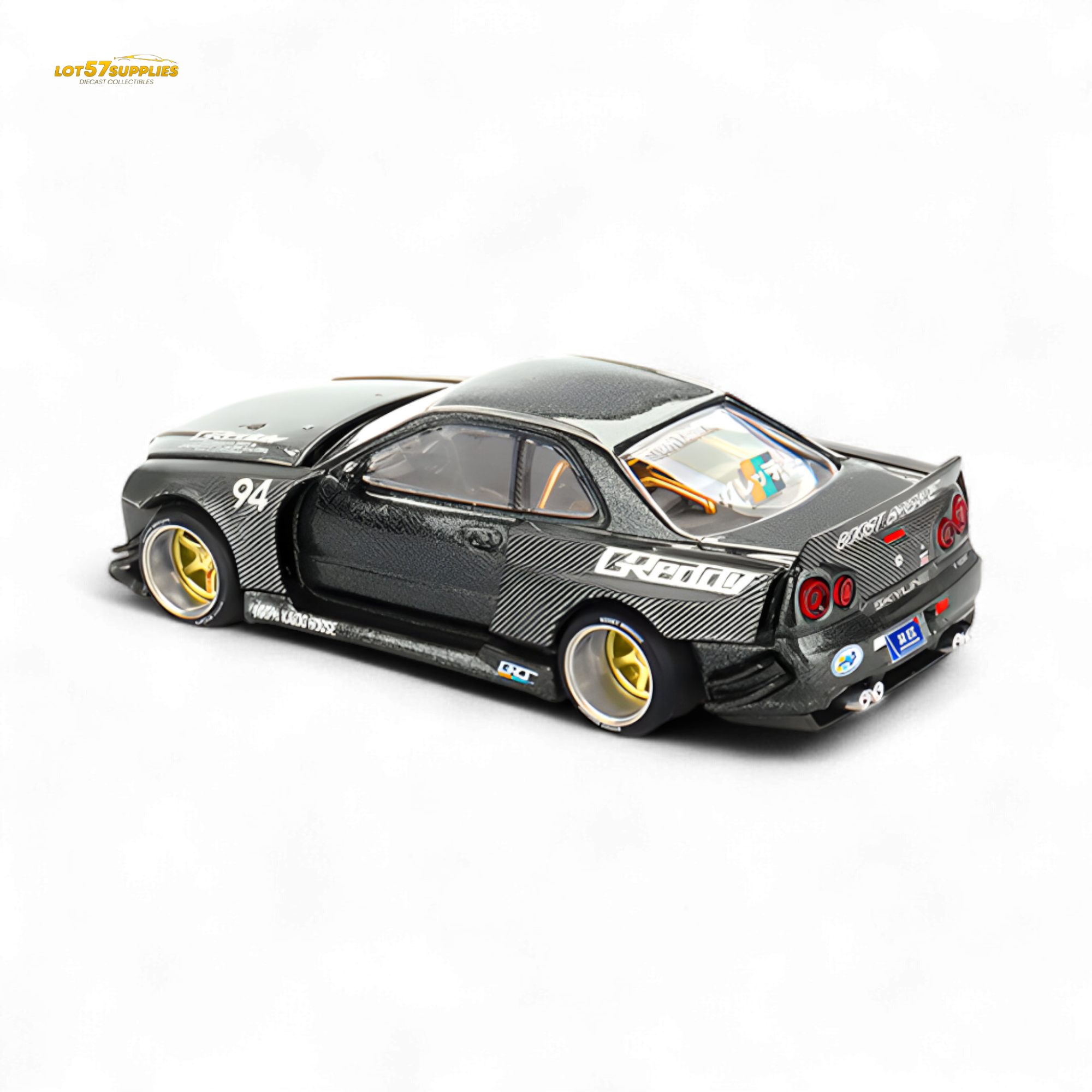 Kaido House x Mini GT Nissan Skyline GT-R R34 Kaido Works GReddy V2 1:64
