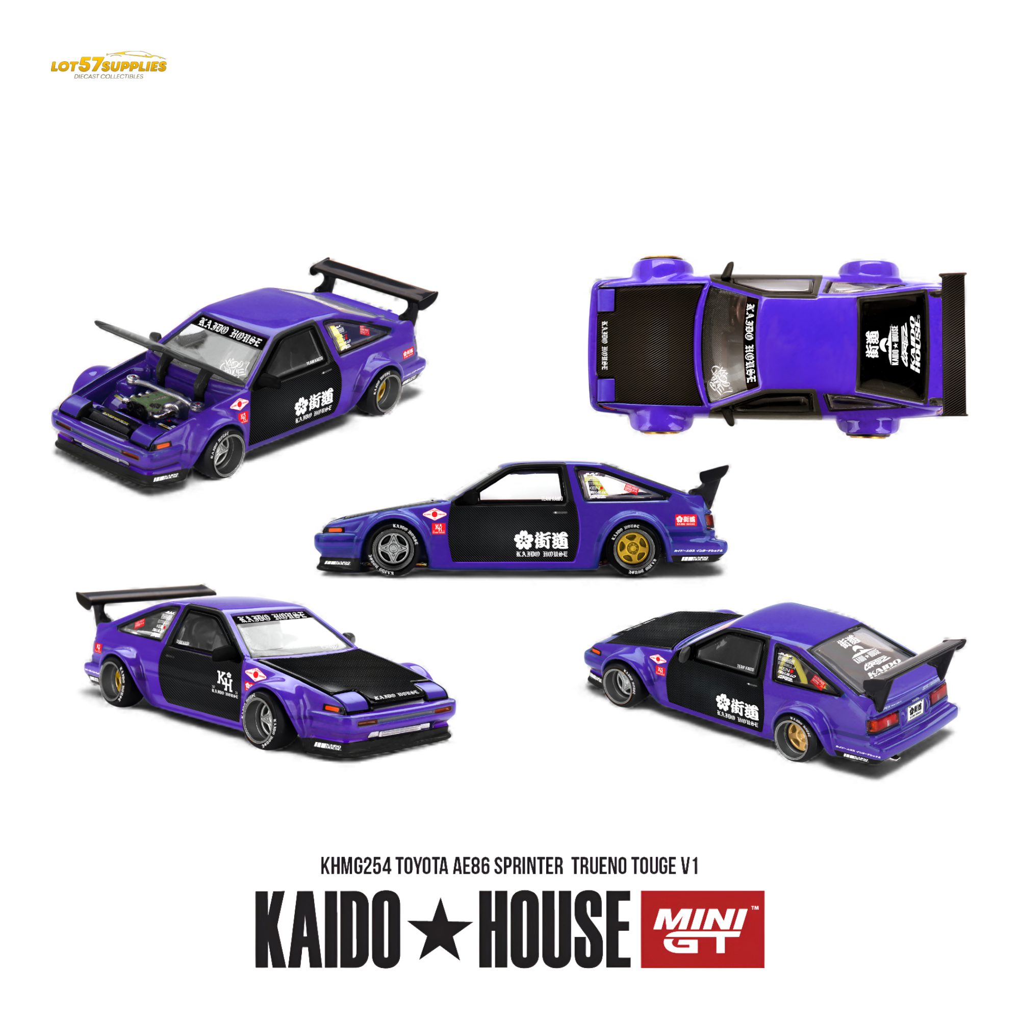 (Pre-Order) Kaido House Toyota AE86 Sprinter Trueno 1:64