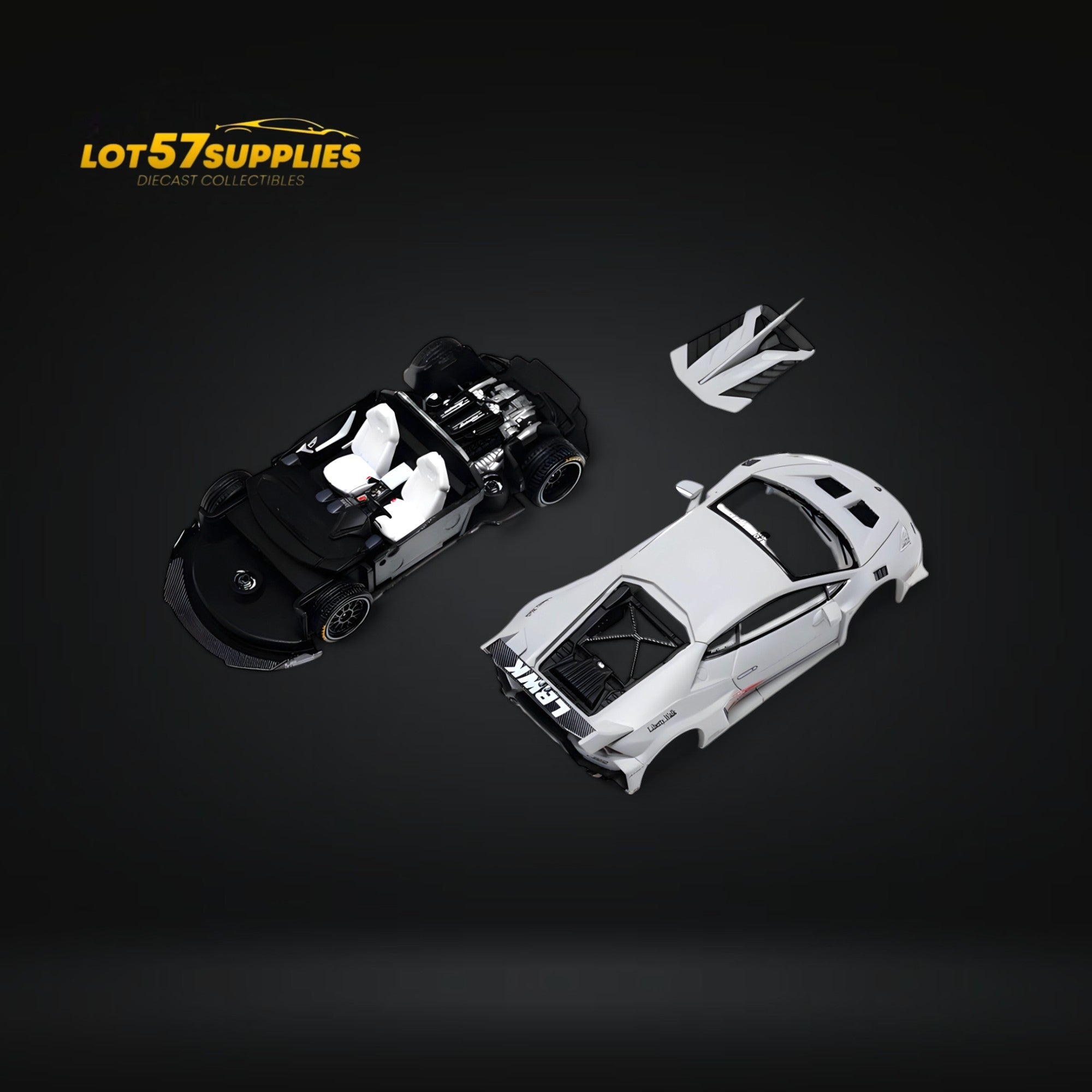 (Pre-Order) King Model Lamborghini Huracan LBWK Air Force Grey 1:64