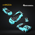 (Pre-Order) King Model Lamborghini Huracan LBWK Metallic Tiffany Blue 1:64