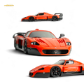 YM Model Maserati MC12 Stradale Corsa 2-Tone Orange 1:64