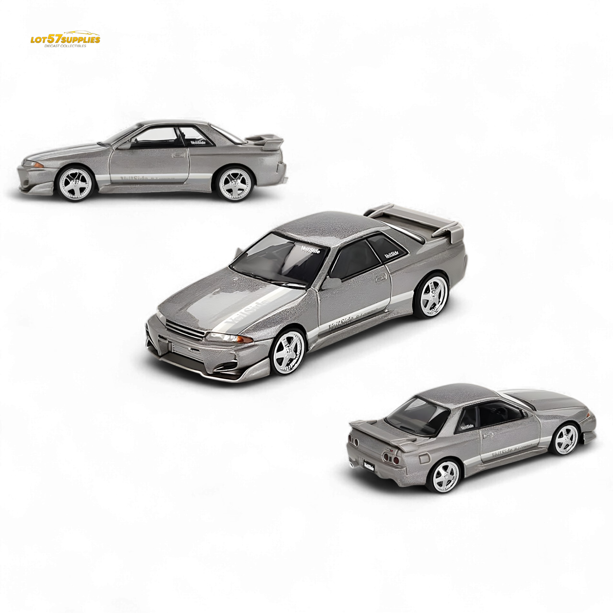 Mini GT Nissan Skyline GT-R R32 Veilside Combat Grey 1:64