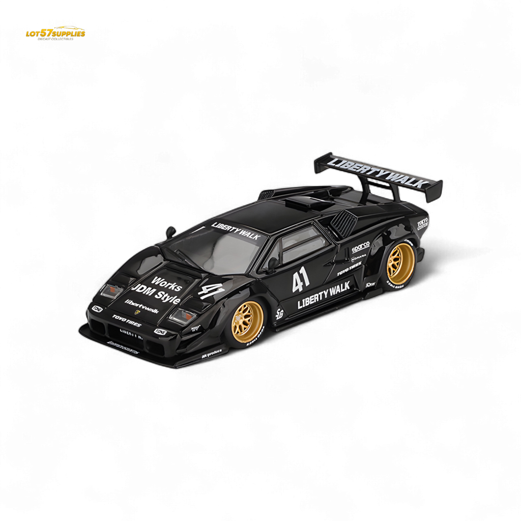 Mini GT Lamborghini Countach LB-WORKS Black 1:64