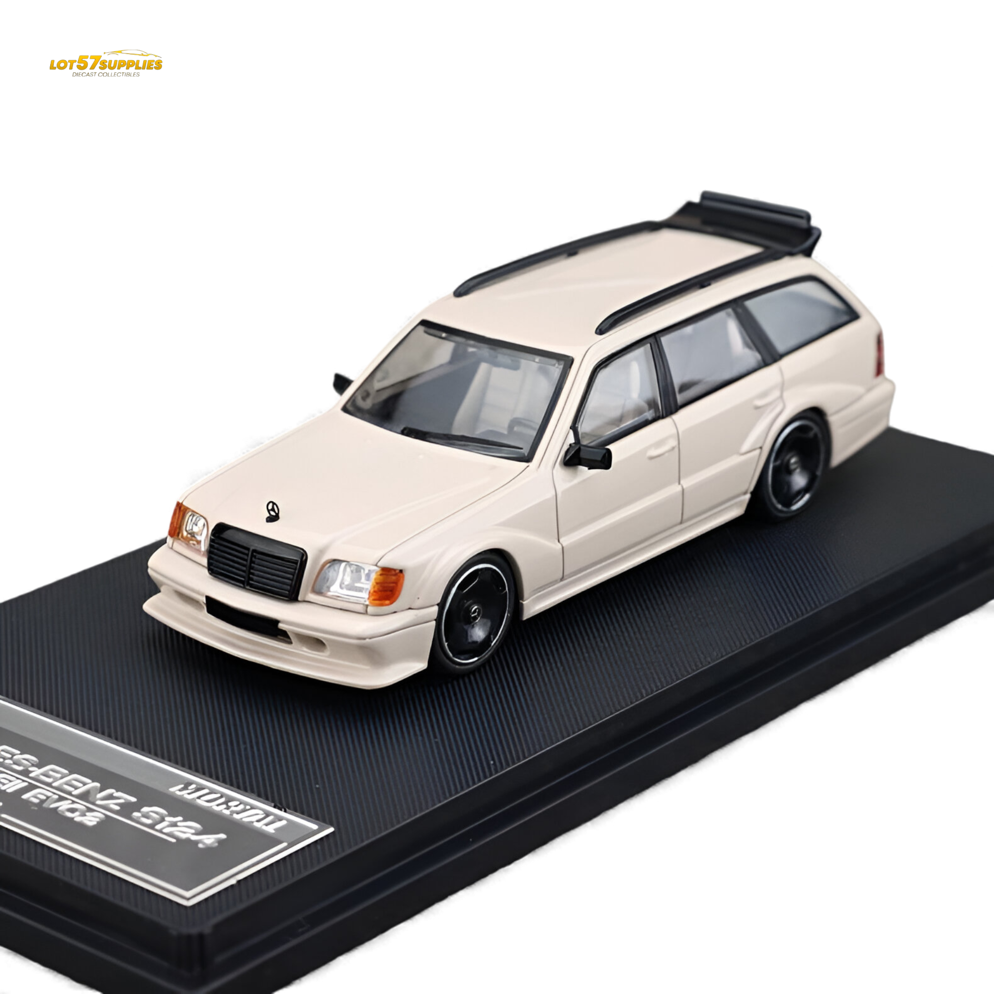 Mortal Mercedes-Benz S124 Milk Tea Color 1:64