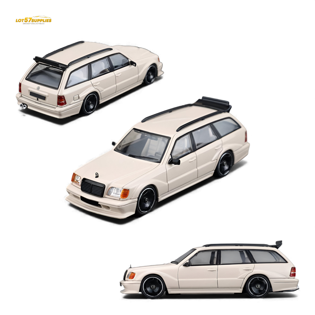 Mortal Mercedes-Benz S124 Milk Tea Color 1:64