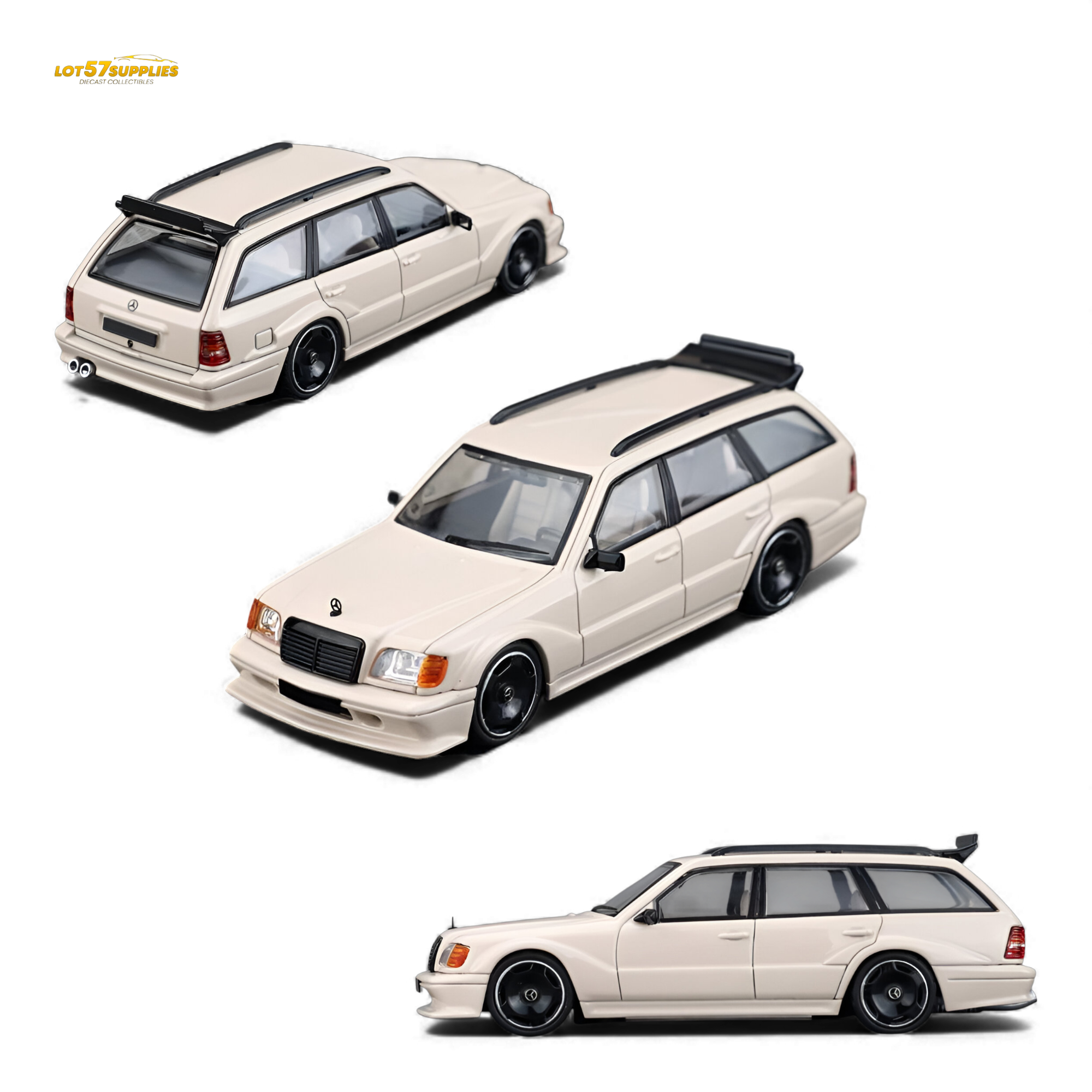 Mortal Mercedes-Benz S124 Milk Tea Color 1:64