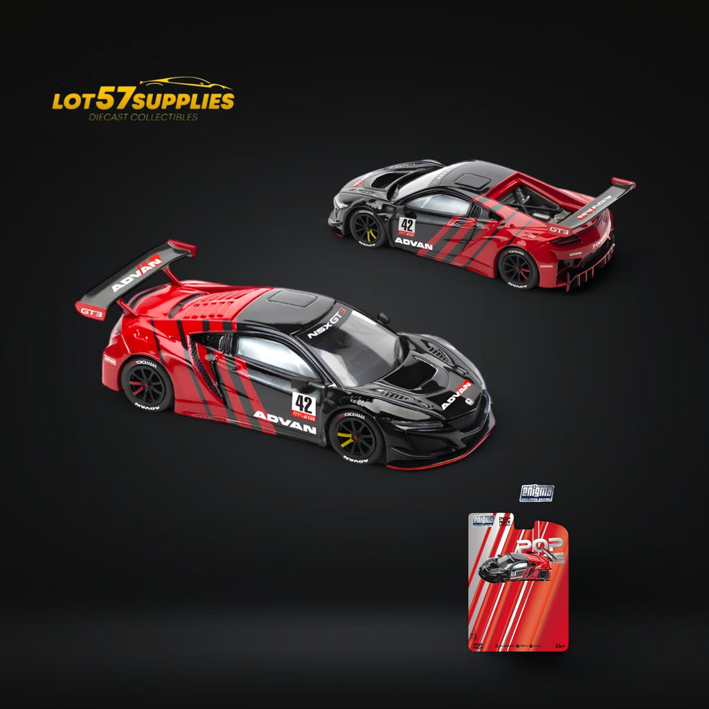 (Pre-Order) Pop Race Honda NSX GT3 EVO22 ADVAN 1:64