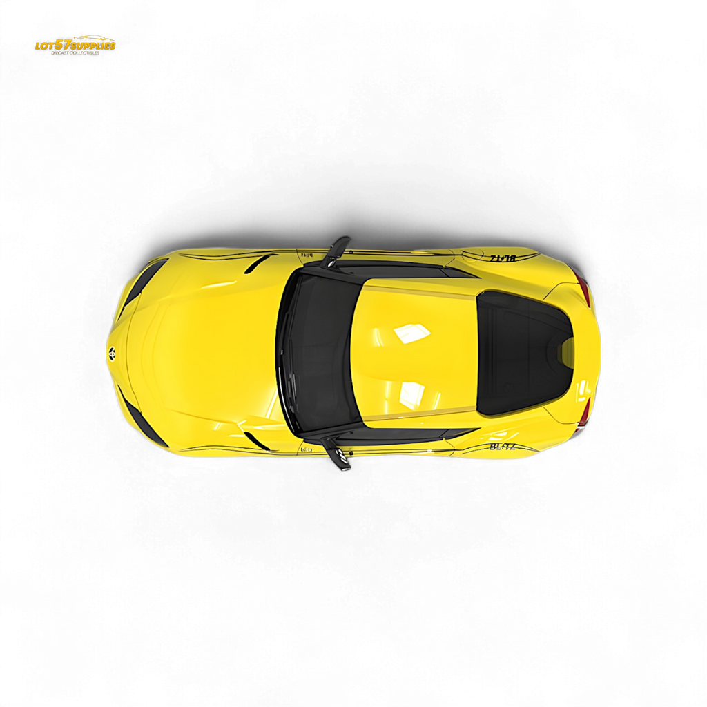 OM Model Toyota Supra A90 Initial D Ghost in Yellow 1:64