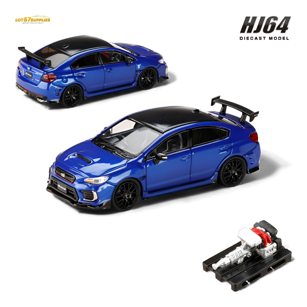 Hobby Japan Subaru S208 WR Blue Pearl 1:64