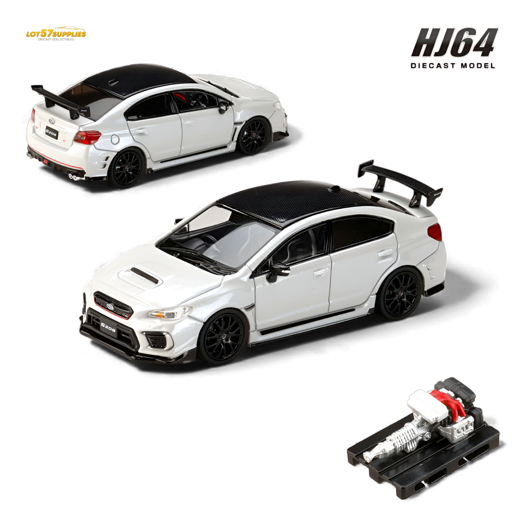 Hobby Japan Subaru S208 NBR Challenge Package - White 1:64
