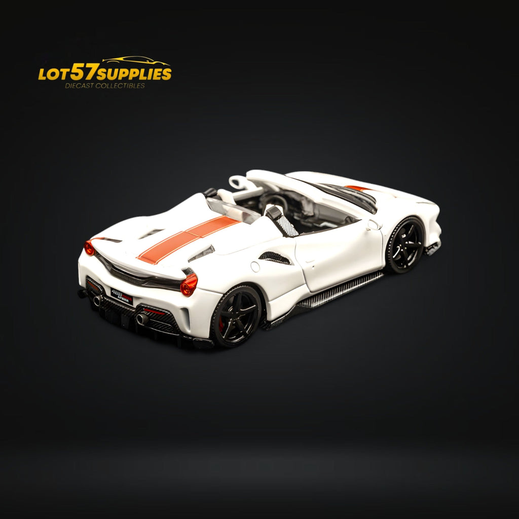 TPC Ferrari 488 Roadster Pearl White 1:64
