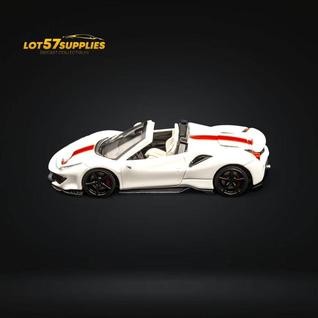 TPC Ferrari 488 Roadster Pearl White 1:64