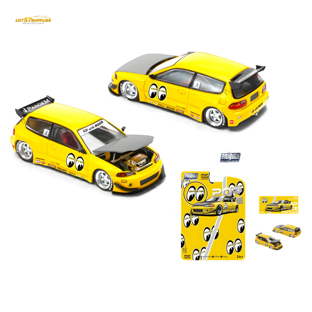 Pop Race Pandem Civic EG6 MOONEYES 1:64