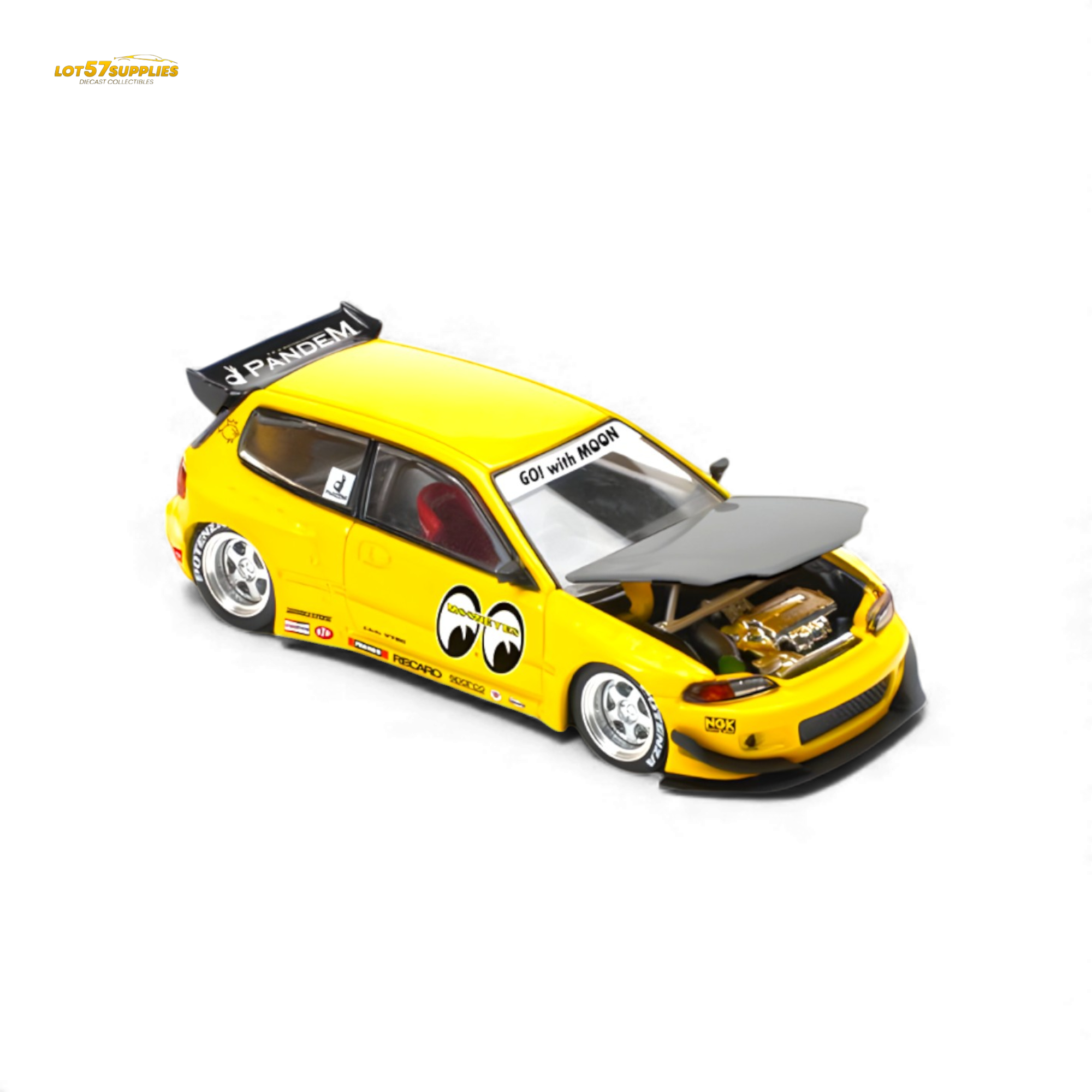 Pop Race Pandem Civic EG6 MOONEYES 1:64