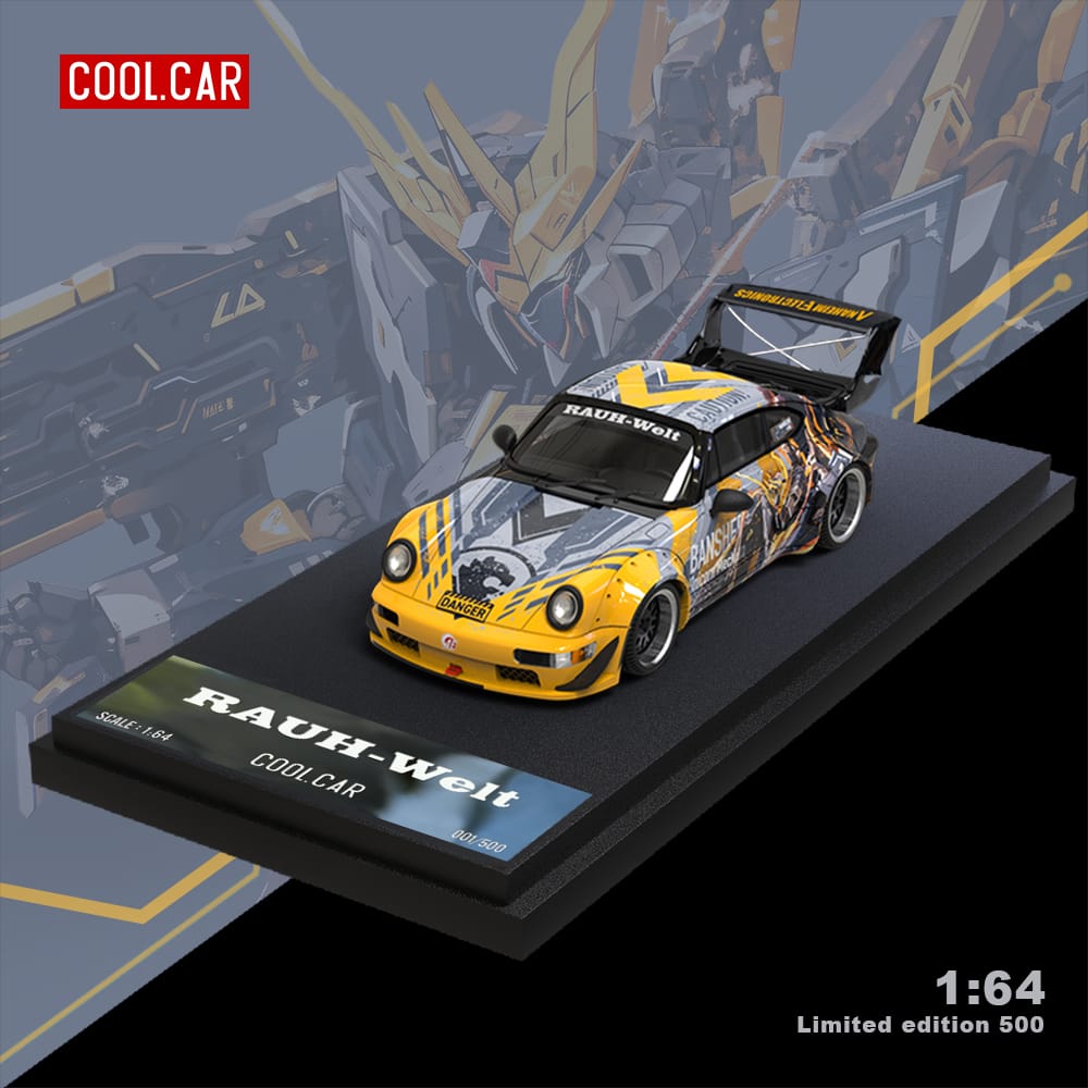 Cool Car Porsche RWB 964 BANSHEE MECHA Livery 1:64