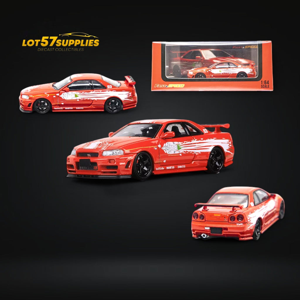 Fast Speed Nissan Skyline GT-R R34 Z-Tune 1:64