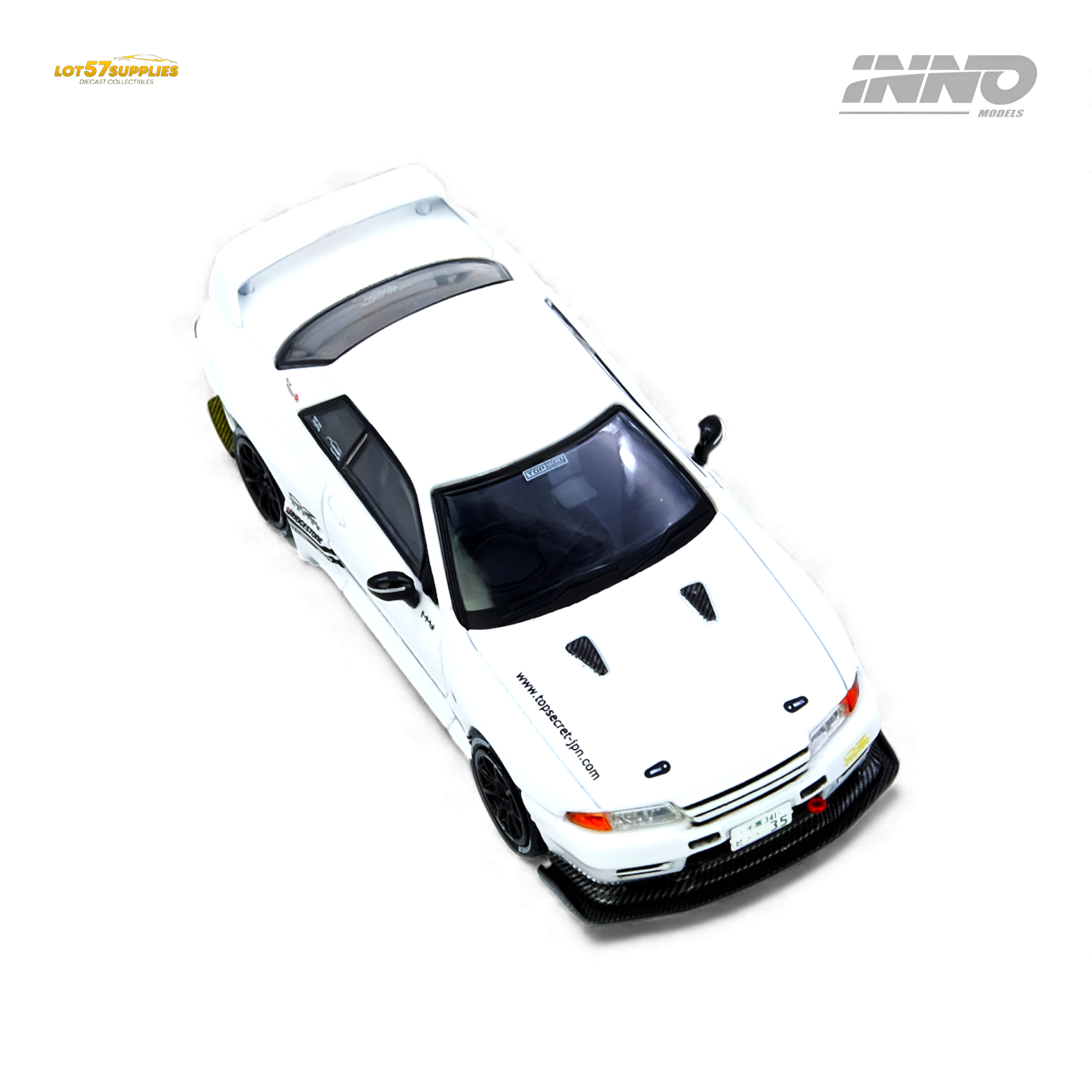 INNO64 Top Secret VR32 GT-R White 1:64