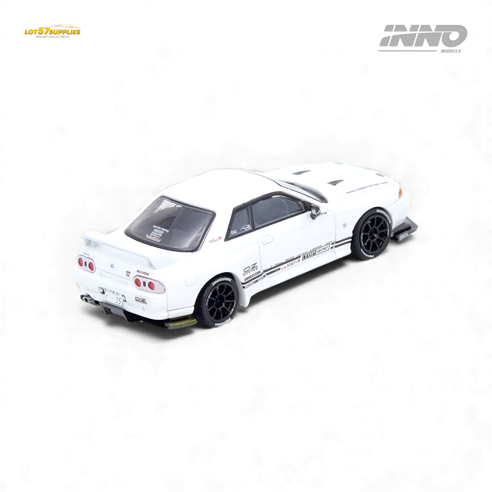 INNO64 Top Secret VR32 GT-R White 1:64