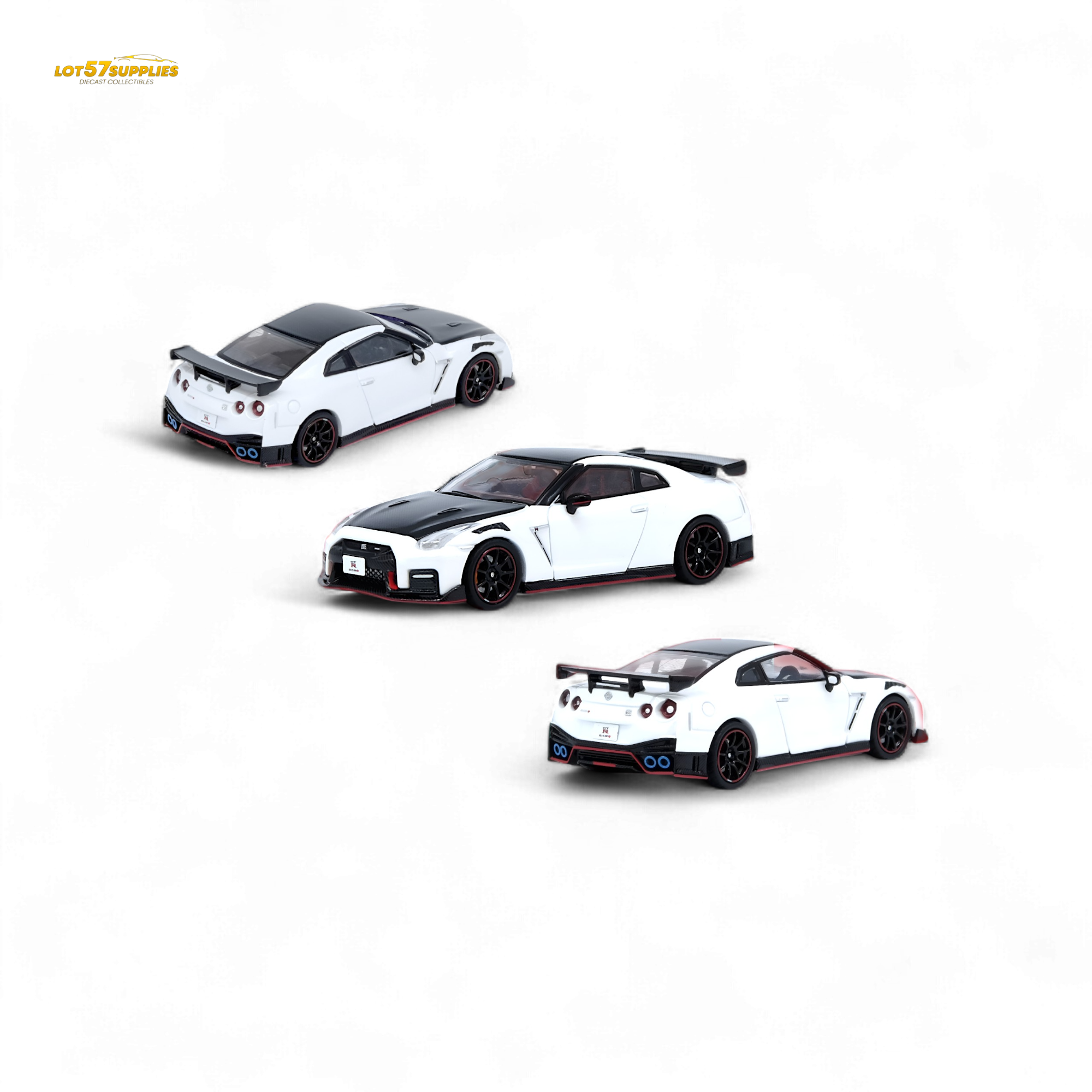 INNO64 Nissan GT-R R35 NISMO White 1:64