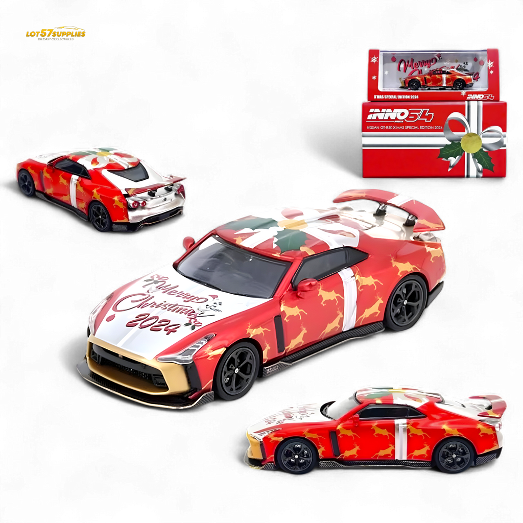 INNO64 Nissan GT-R50 "X'MAS 2024" Special Edition 1:64