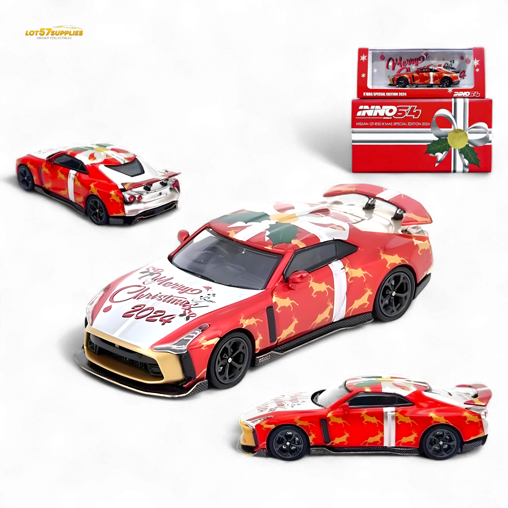 INNO64 Nissan GT-R50 "X'MAS 2024" Special Edition 1:64