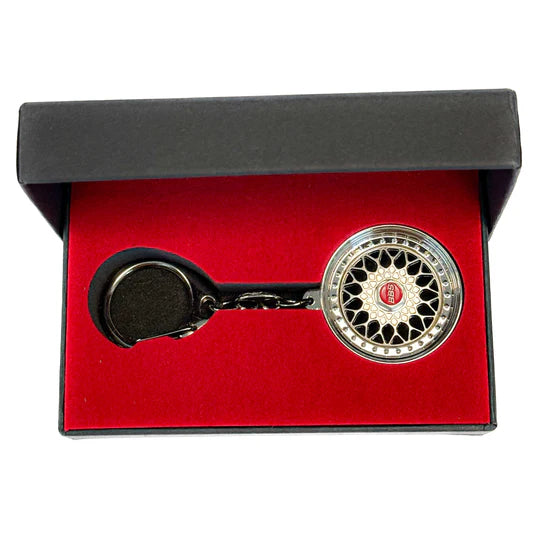 BBS RS design metal key chain - Silver