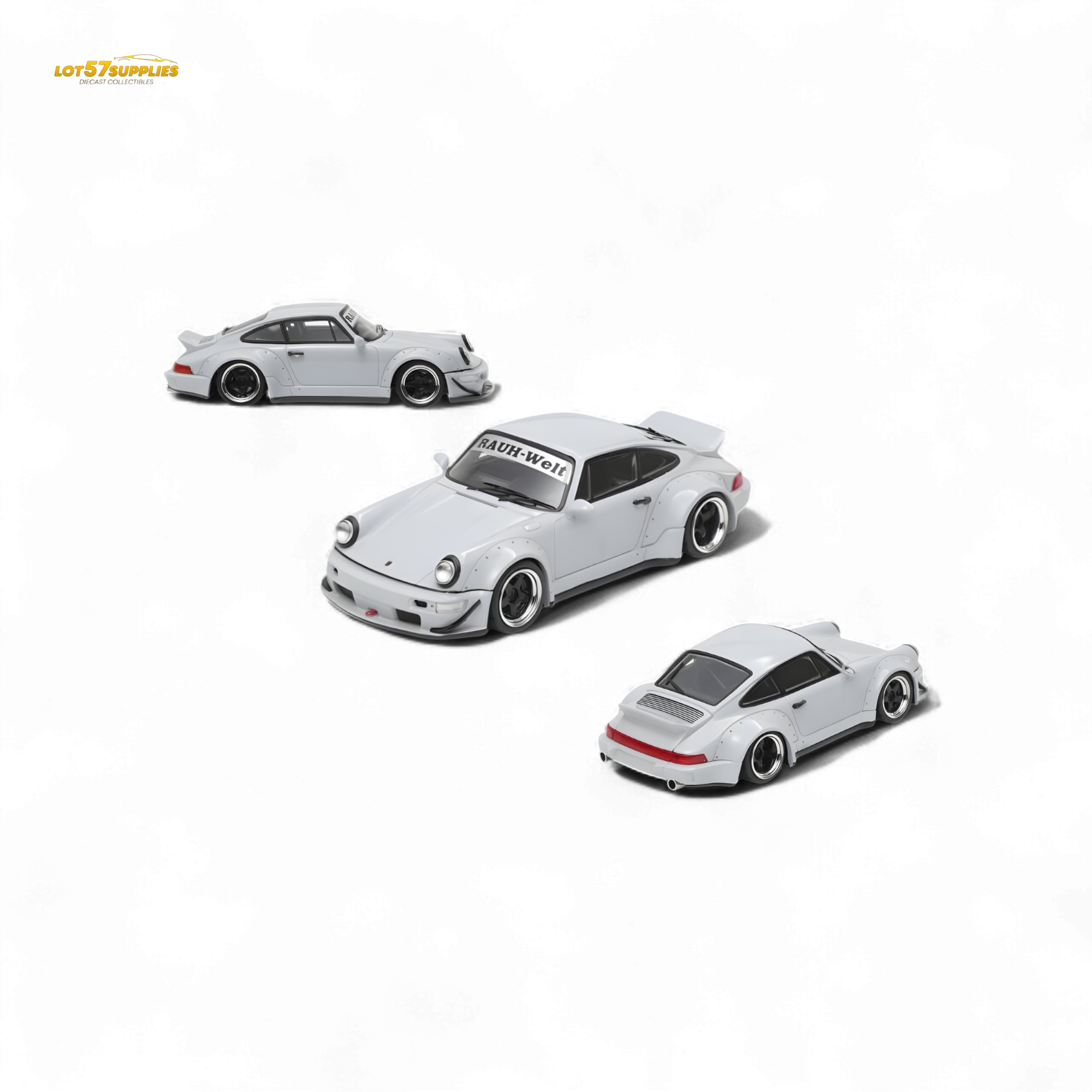 Fast Speed RWB 964 Wide-Body Duck Wing Grey 1:64