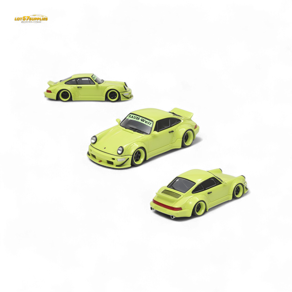 Fast Speed Rauh-Welt RWB964 Wide-Body Duck Wing Green 1:64
