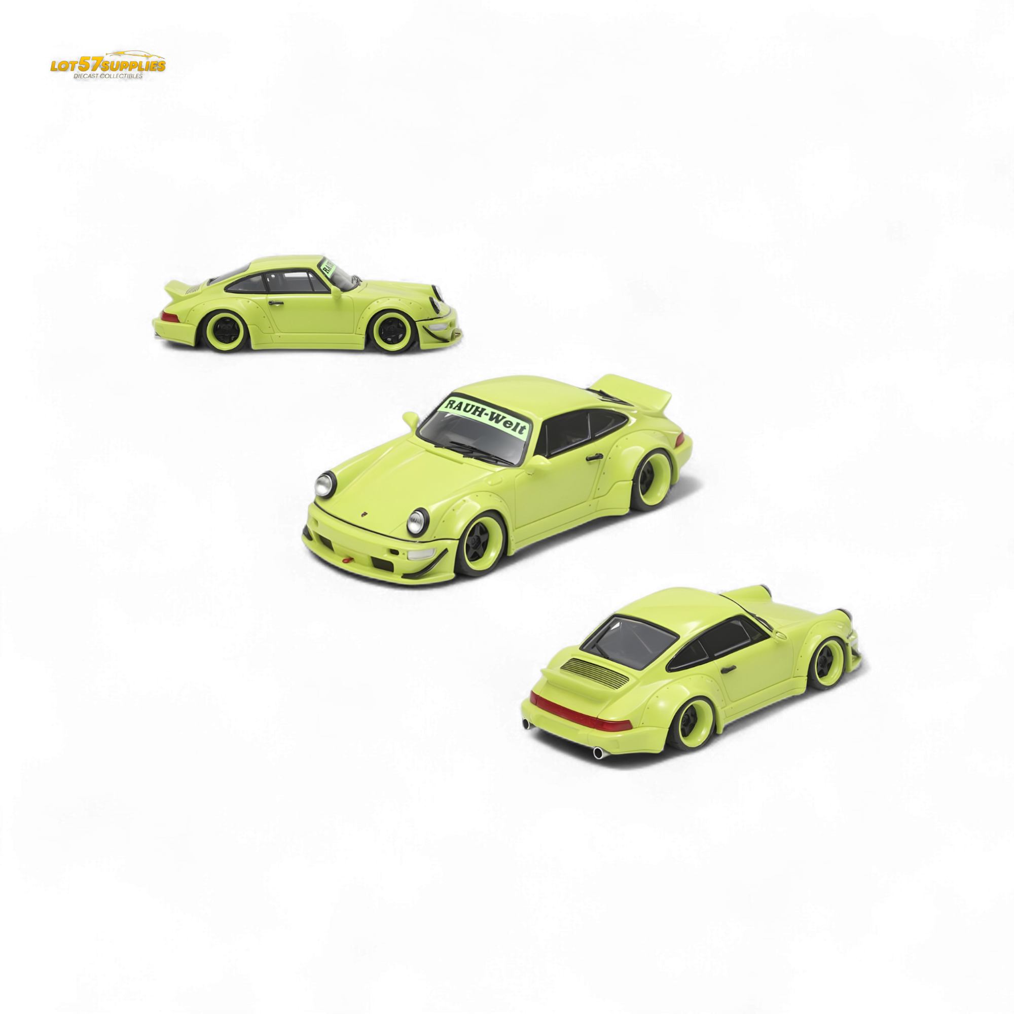 Fast Speed Rauh-Welt RWB964 Wide-Body Duck Wing Green 1:64