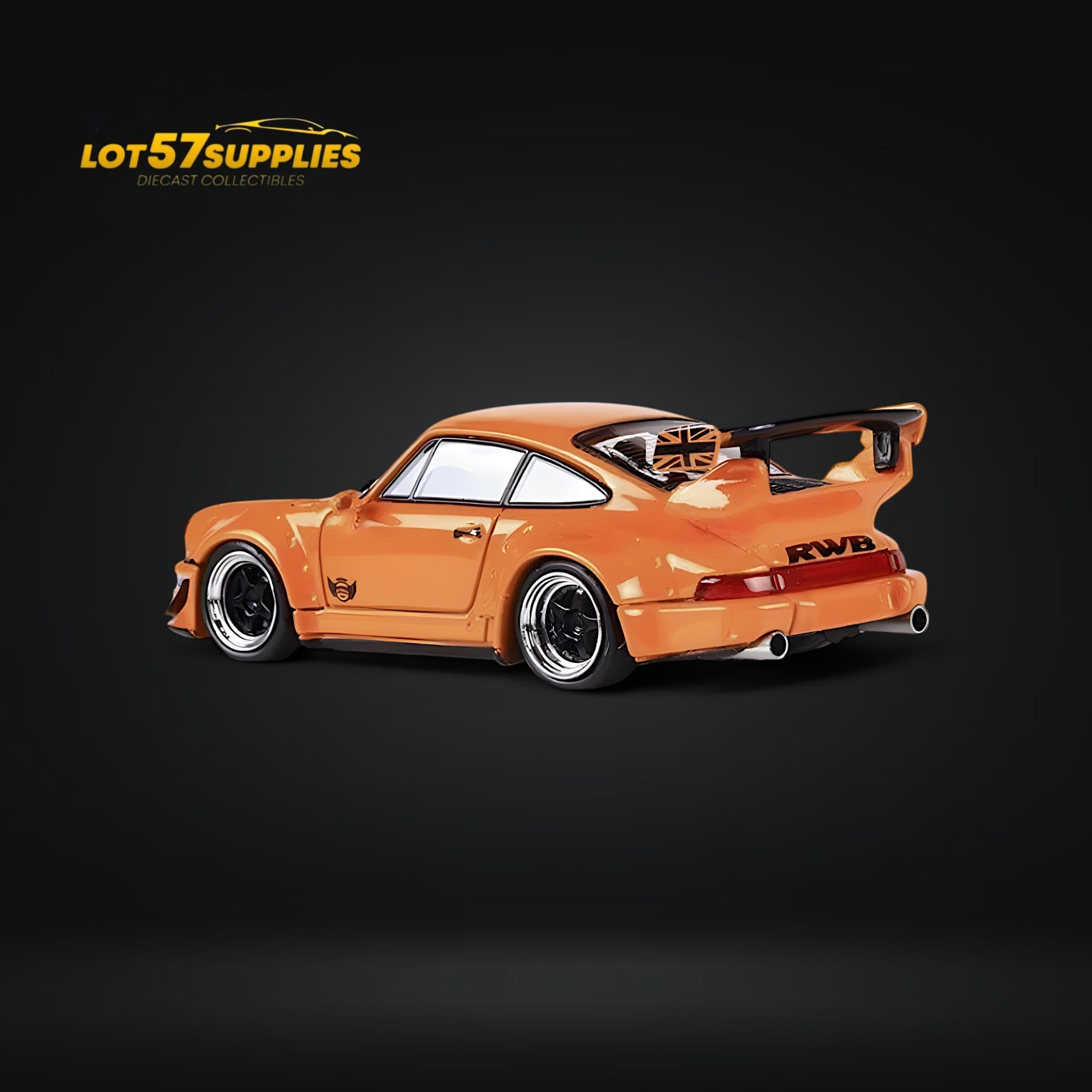 Fast Speed Porsche 964 RWB Widebody Orange 1:64