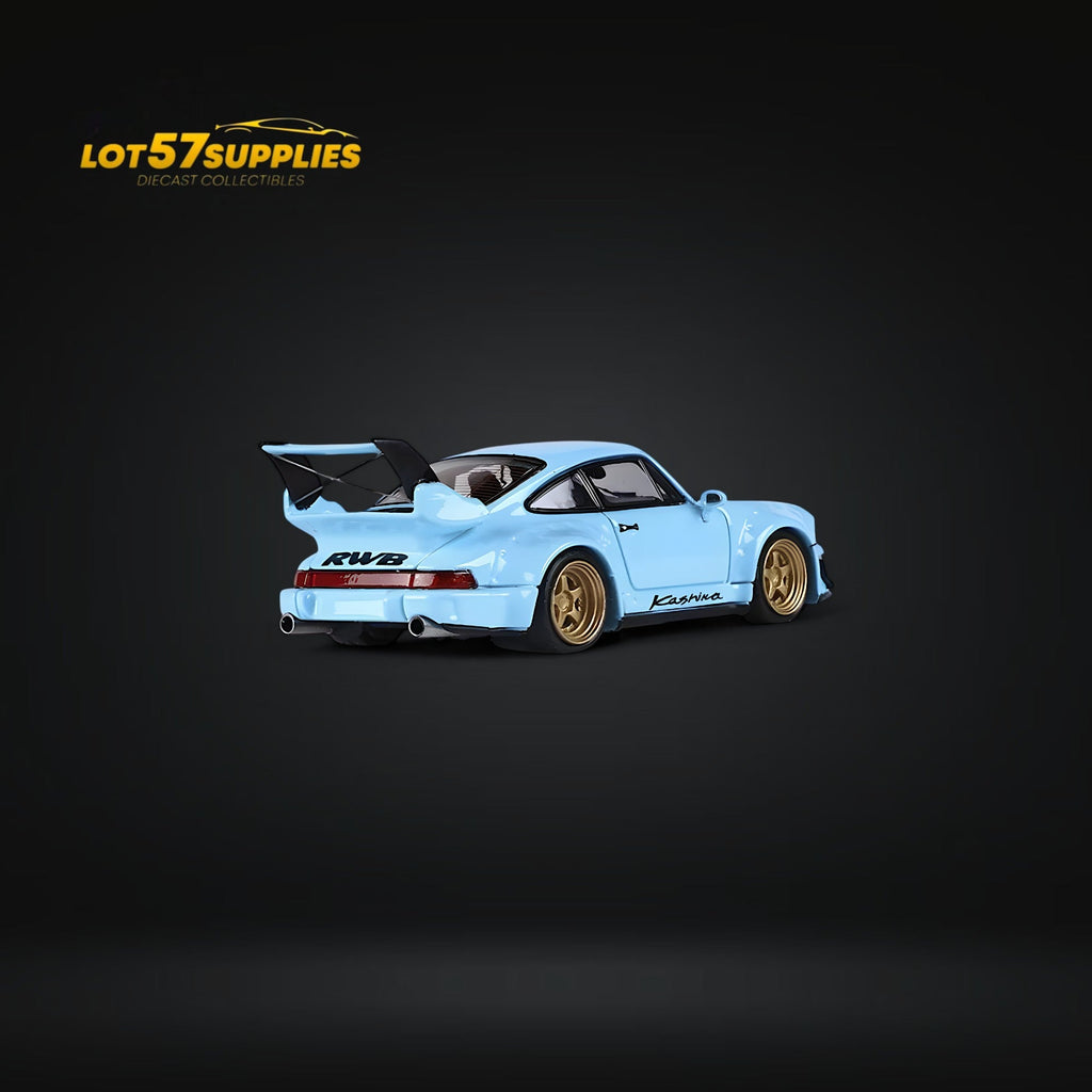 Fast Speed Porsche 964 RWB Tiffany Blue 1:64