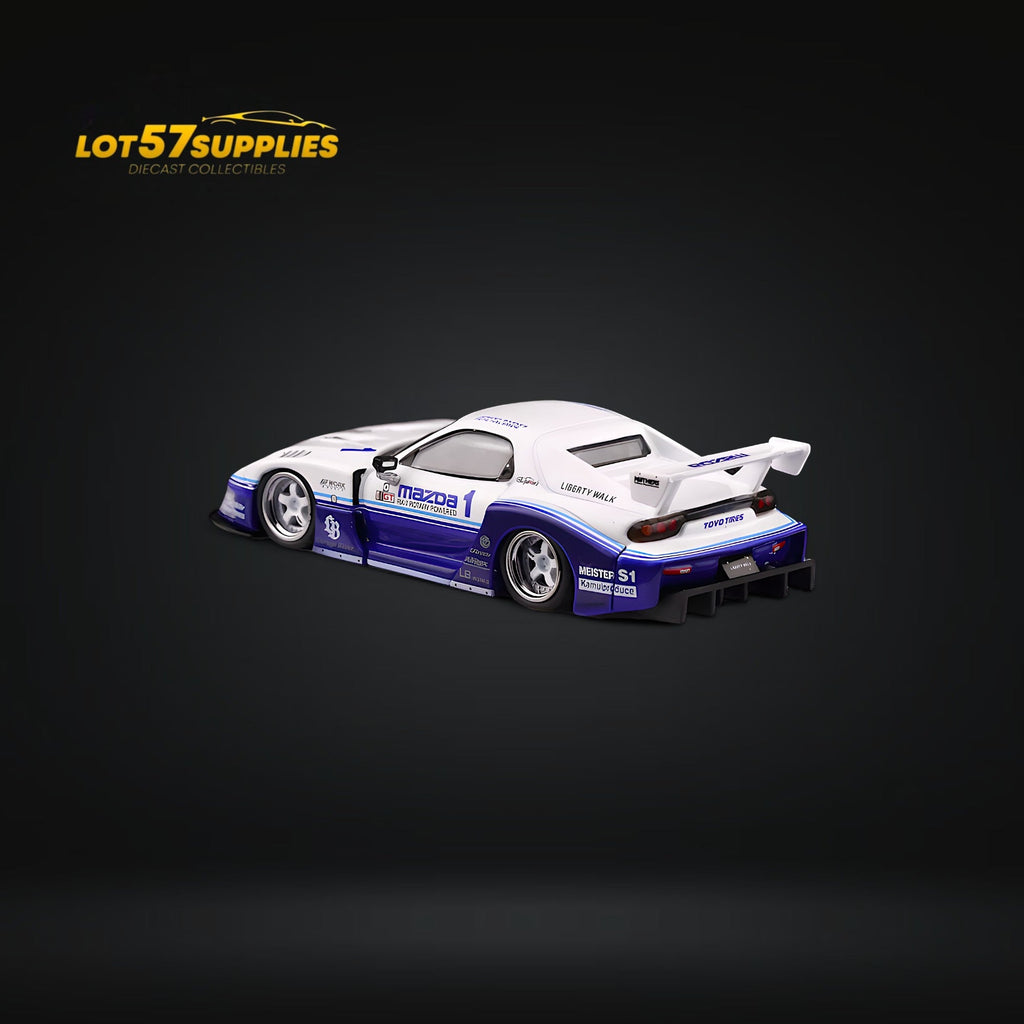 INNO64 Mazda RX-7 LBWK FD3S Blue-White 1:64
