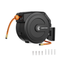 Retractable Air Hose Reel-PP Housing-3/8in-50ft