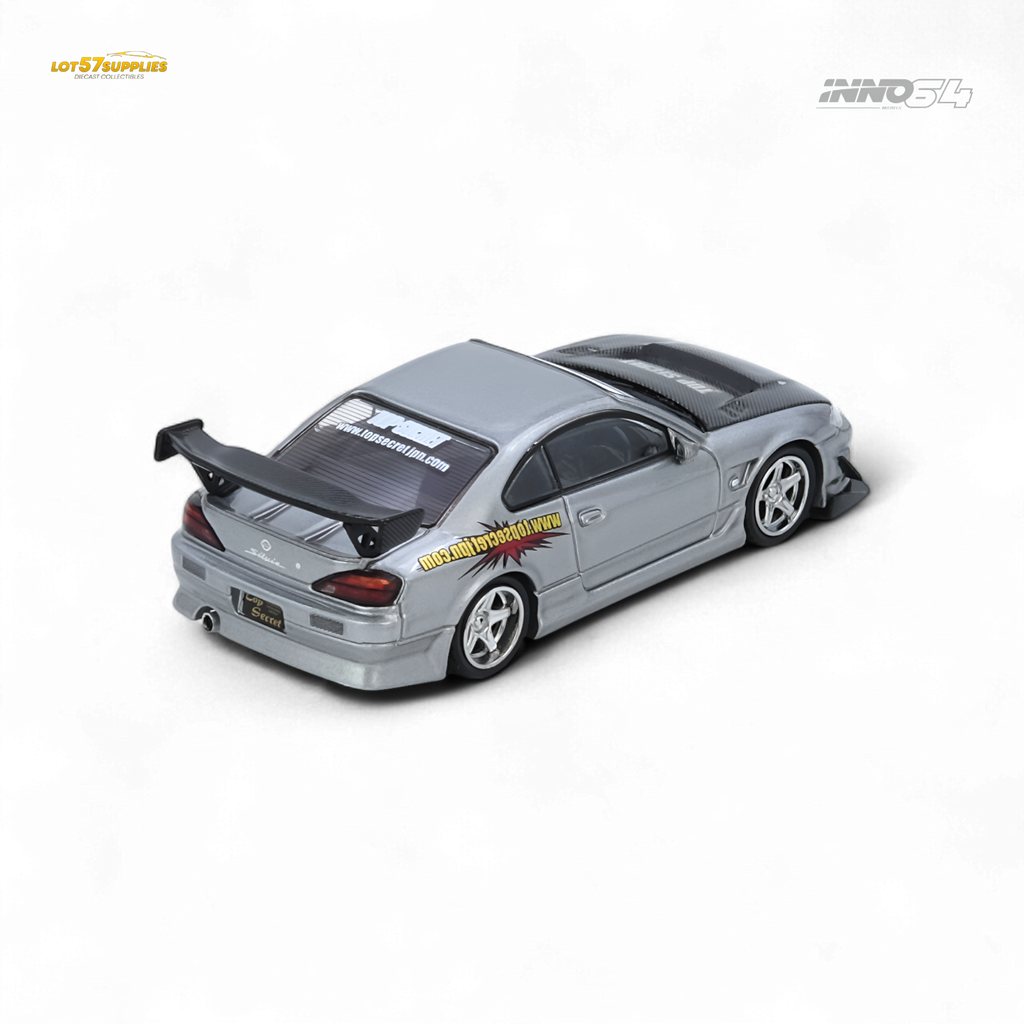 INNO64 Top Secret Silvia S15 Silver 1:64