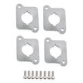 VW / Audi 1.8T 20V to 2.0 TFSI / R8 Coilpack Adapter Plate Set Billet Aluminum (Silver) for A3 / S3 / A4 / A6 / TT MK1 / Golf MK4 / GTI / Jetta / Beetle / Passat 1996 - 2011
