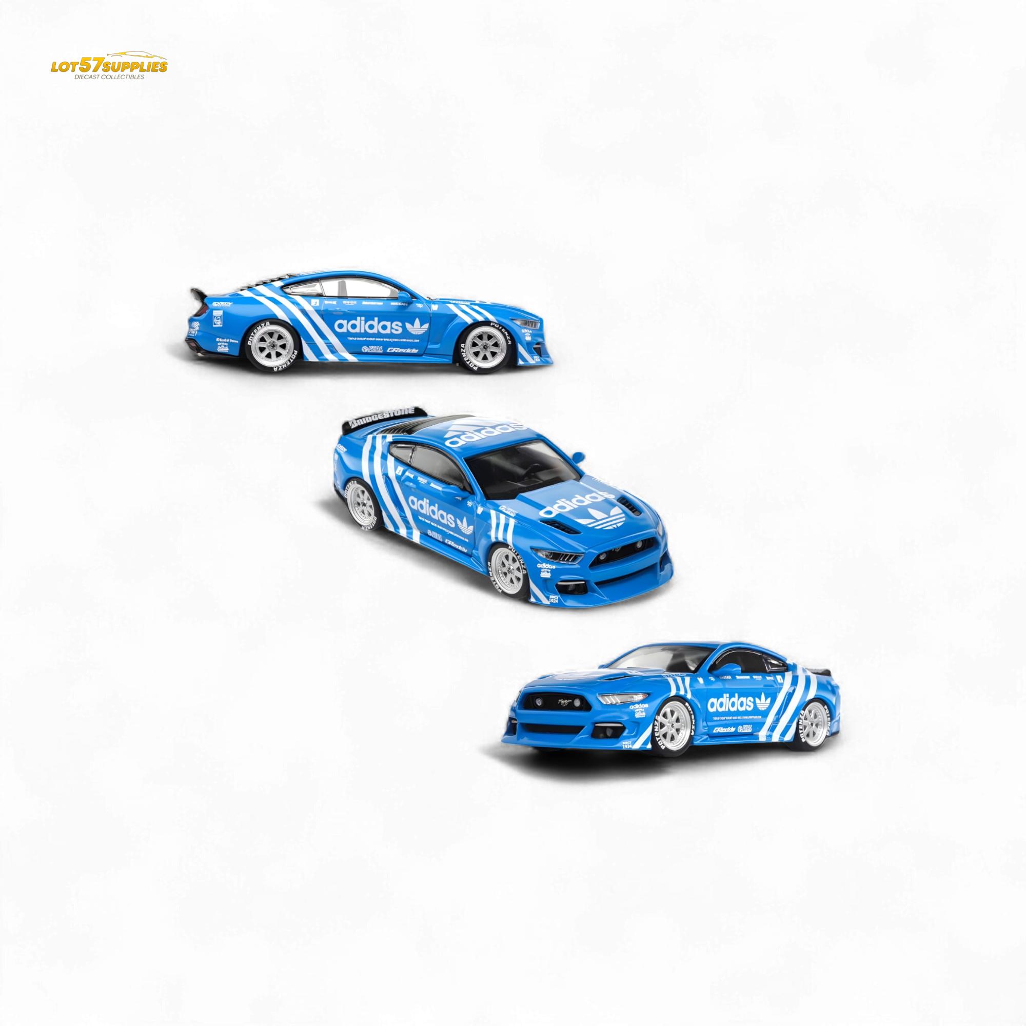 Liberty64 Ford Mustang GT Widebody Modified 1:64
