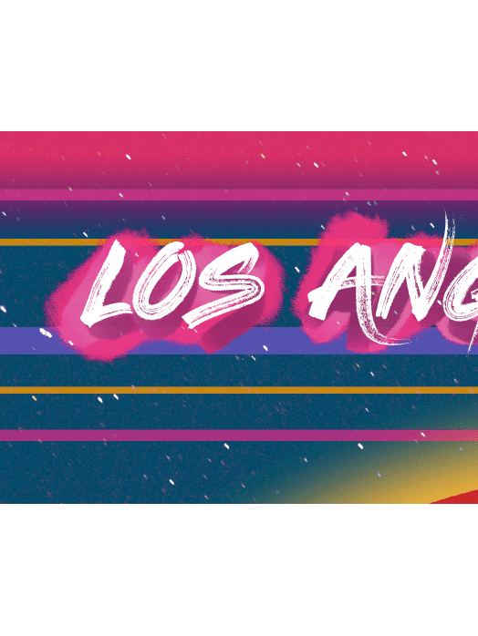 80s Theme 964 Los Angeles Edition Print