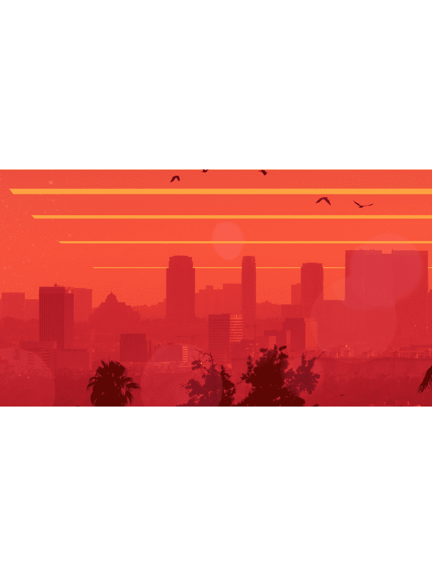 80s Theme 964 Los Angeles Edition Print