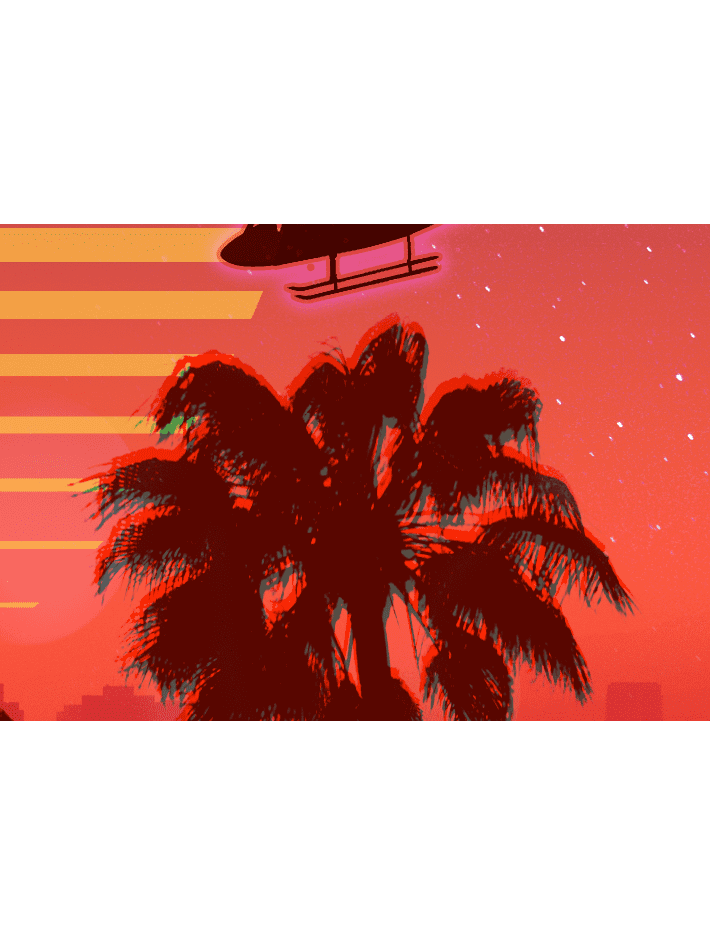 80s Theme 964 Los Angeles Edition Print
