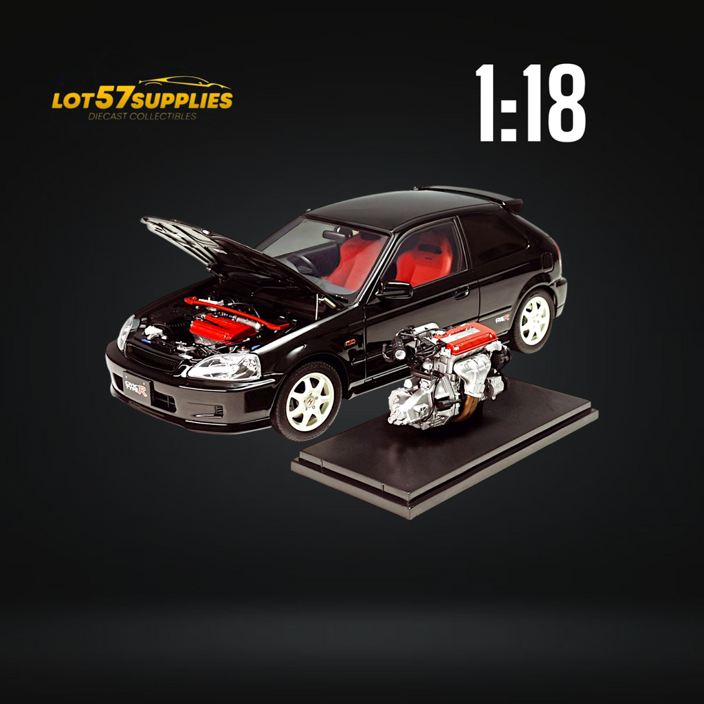 MOTORHELIX Honda Civic Type-R EK9 Black 1:18