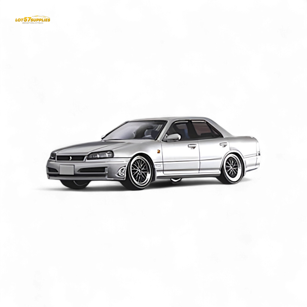 Mortal ER34 Skyline 25GT-t Ordinary Silver 1:64