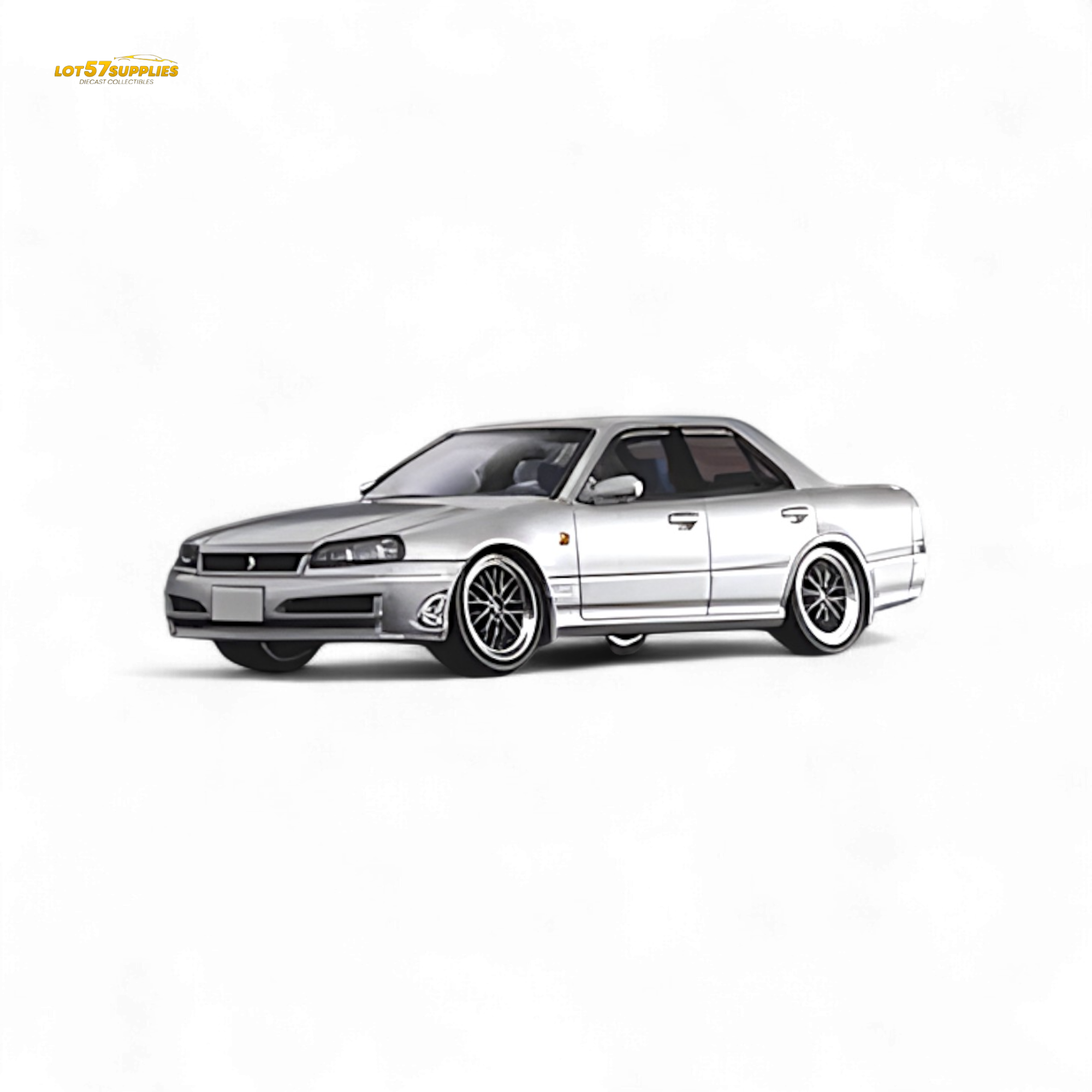 Mortal ER34 Skyline 25GT-t Ordinary Silver 1:64