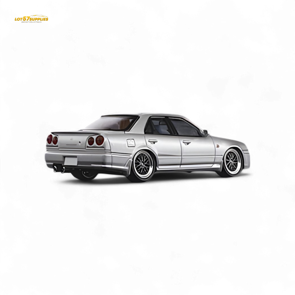 Mortal ER34 Skyline 25GT-t Ordinary Silver 1:64