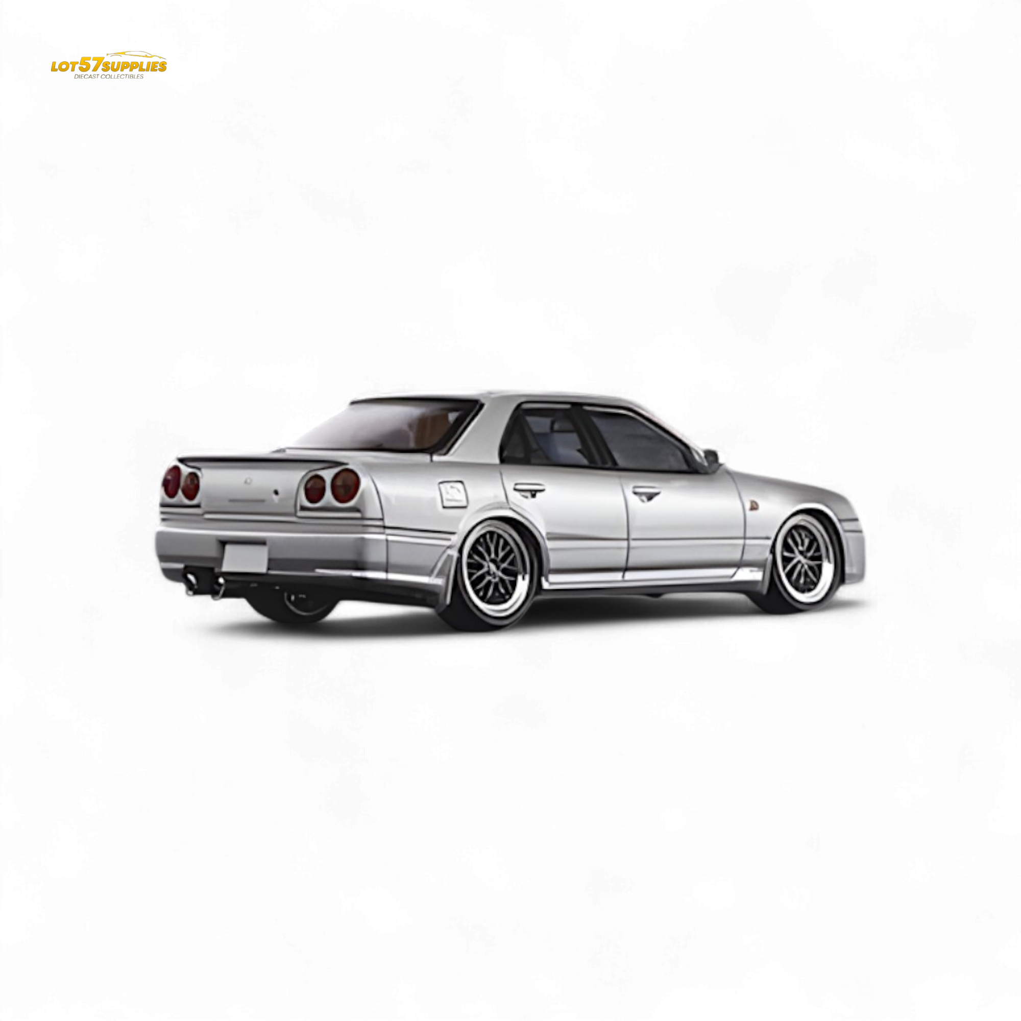 Mortal ER34 Skyline 25GT-t Ordinary Silver 1:64