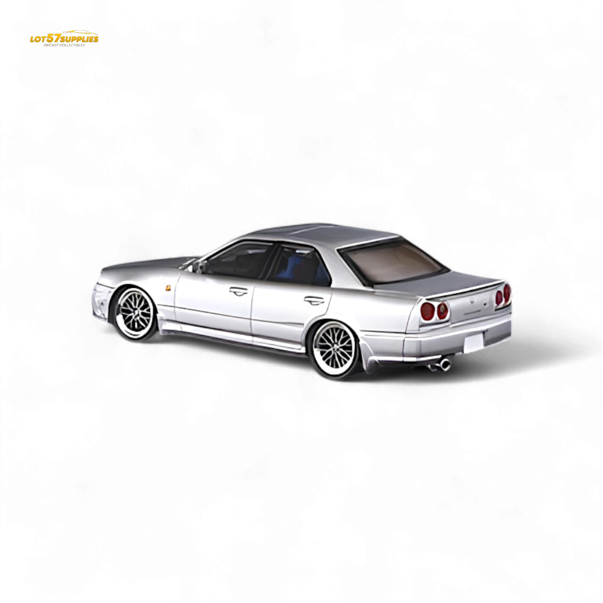 Mortal ER34 Skyline 25GT-t Ordinary Silver 1:64